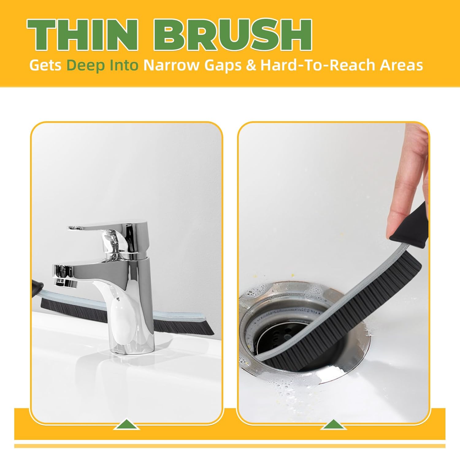 Cleaning Brush, 5 Pcs Hard Bristle Crevice Cleaning Brush, Grout Brush, Scrub Brush for Tile Grout