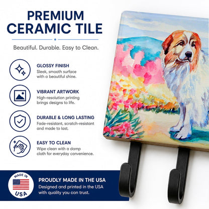 Caroline's Treasures 7130TH68 Great Pyrenees Leash or Key Holder, Wall Hooks, Key Hooks Holder