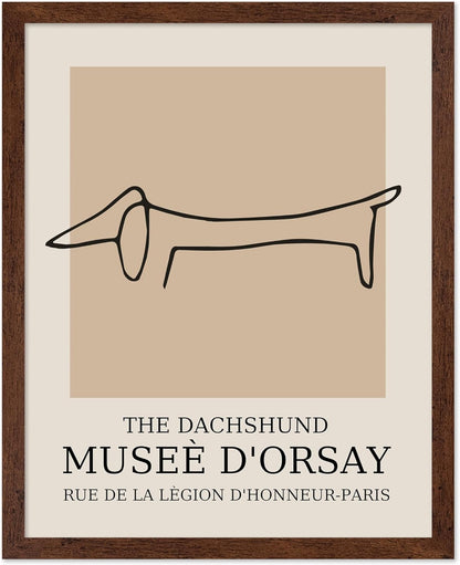 Poster Master Vintage Poster - Retro Minimalist Print - Gift for Artist, Housewarming - Dachshund