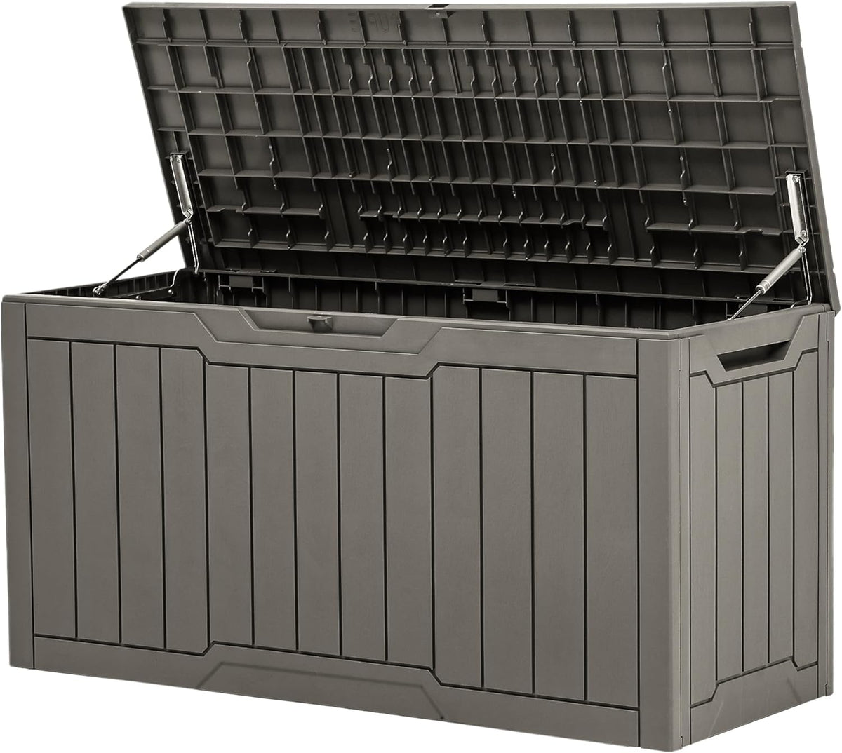 YITAHOME 80-Gallon Waterproof Resin Outdoor Storage Box, Lockable Storage Container for Outdoor