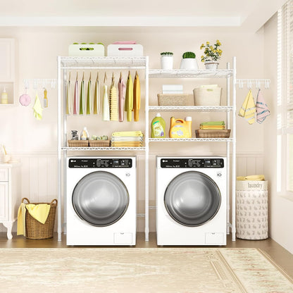 Ulif U5 Over the Washer and Dryer Storage Shelf, Laundry Room Space Saver Bathroom Storage and