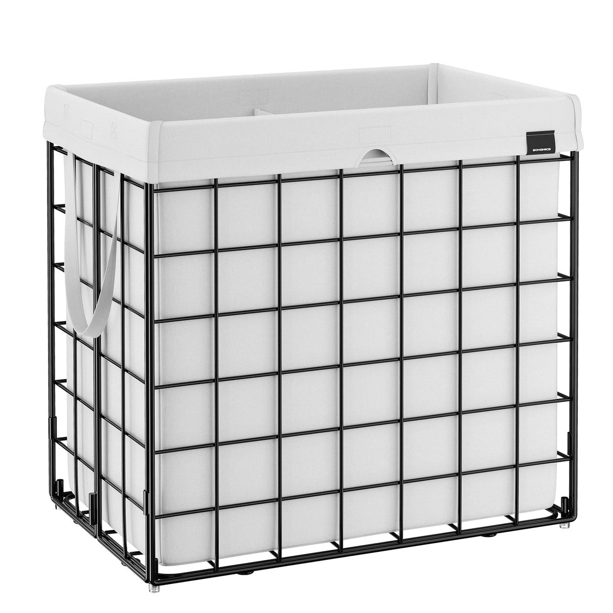 SONGMICS Laundry Hamper, 34.3 Gal. (130L) Laundry Basket, Collapsible Clothes Hamper, Removable and