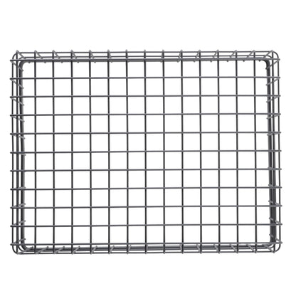 G.E.T. WB-1294-MG Rectangular Metal Storage Wire Basket for Pantry, Produce and More, 9" x 6" x 4"