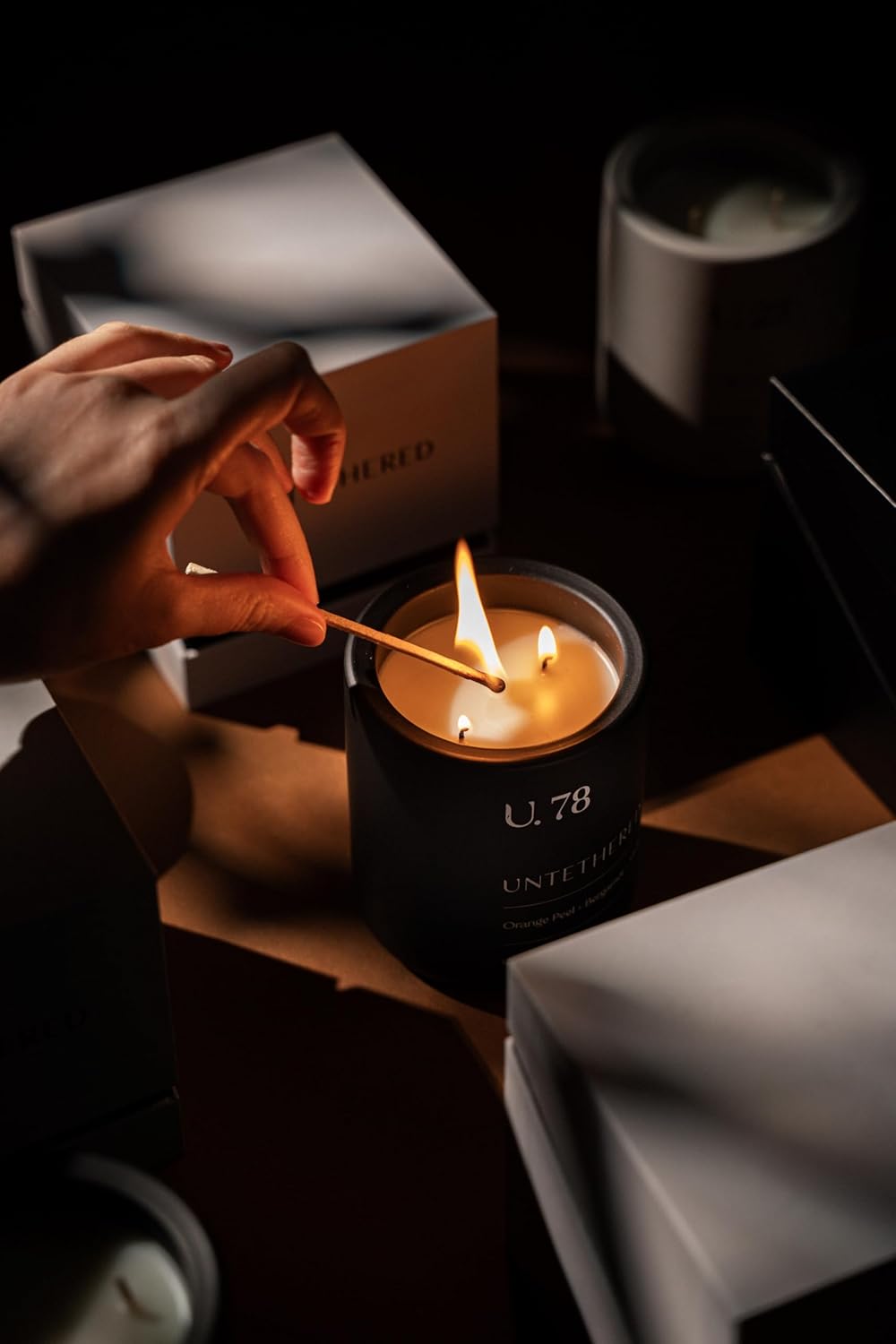 U.78 Luxury Scented Candle – Orange Peel, Bergamot & Sandalwood | Hand-Poured in USA w/ 100%
