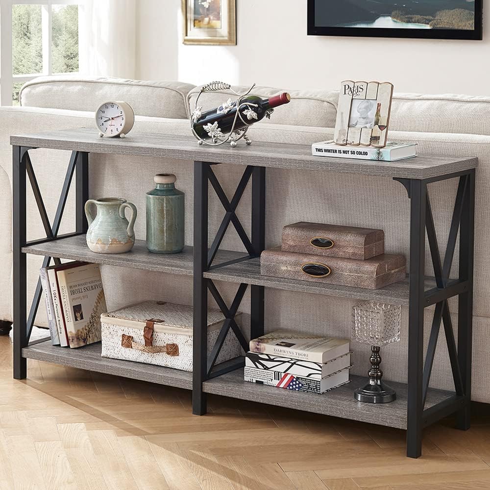 LVB Rustic Sofa Table, Farmhouse Console Table for Living Room, Hallway entryway Table with