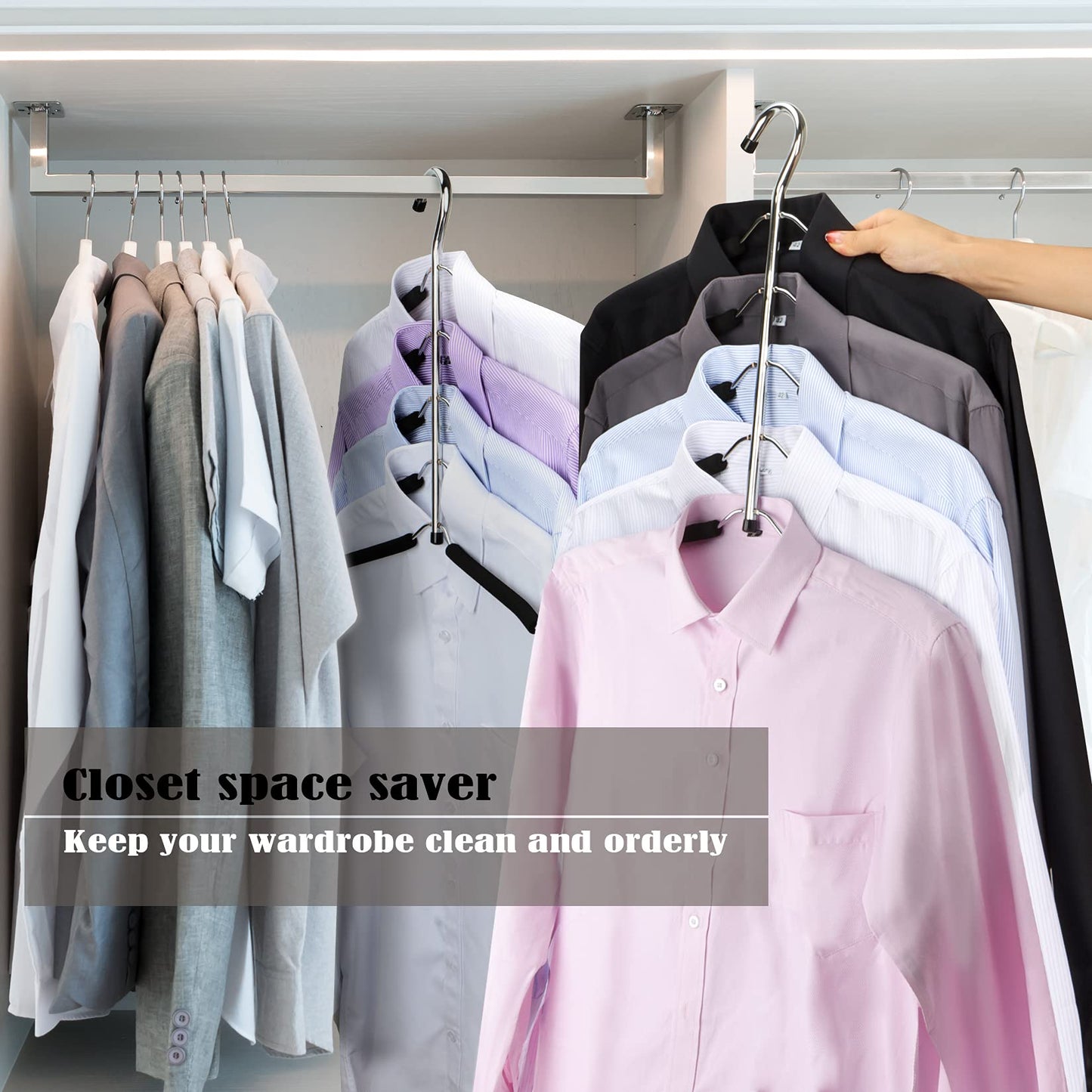 Hangers Space Saving Clothes Hanger 2 Packs