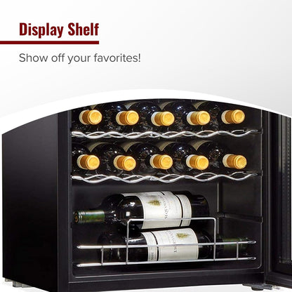 Wine Enthusiast 32-Bottle Dual Zone MAX Compressor Wine Cooler – Freestanding Mini Fridge with