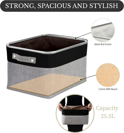 DECOMOMO Storage Baskets for Shelves - Fabric Closet Organizers and Storage Bins, Perfect Baskets