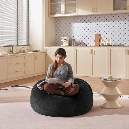 Bean Bag Chair 3Ft, Memory Foam Filled, Large Beanbag Chairs for Adults and Teens, Soft Sofa with