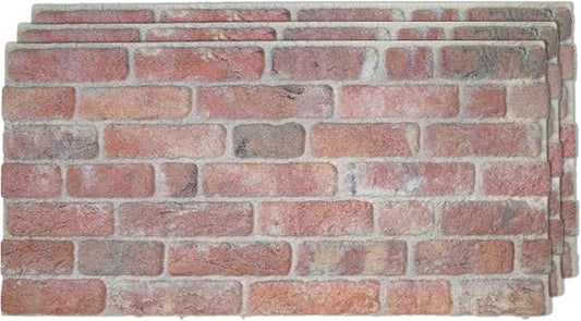 IZODEKOR 3D Wall Panels Brick Effect - Cladding, Stone Look, Styrofoam Facing for Living Room