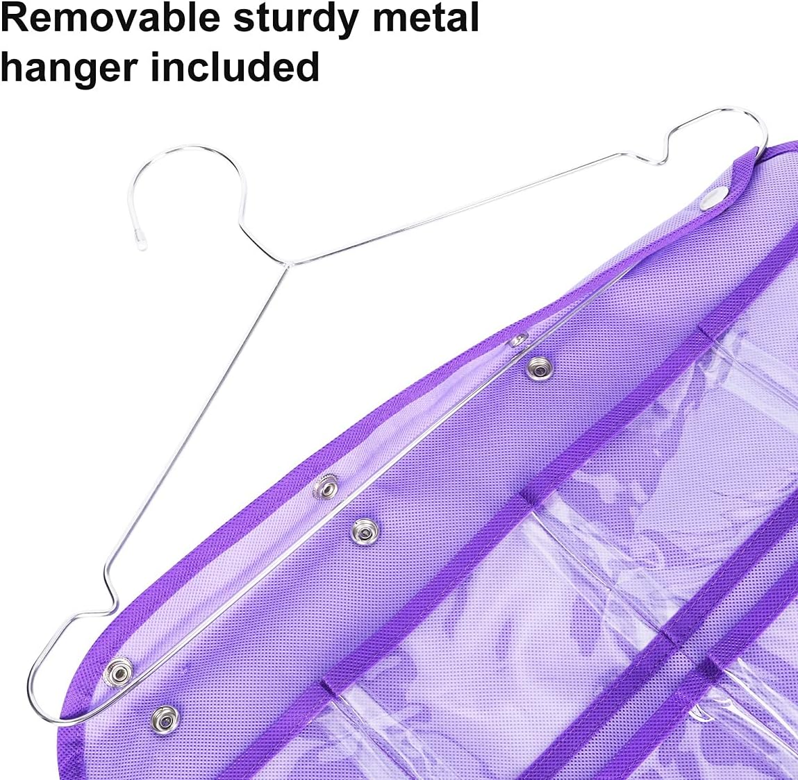 Dual Sided Hanging Organizer for Jewelry Makeup Storage Closet Organizers for Bows Socks Underwear