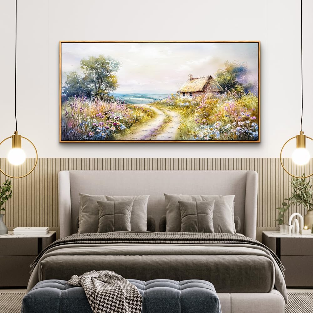 ZUITINGHUA Wood Framed Canvas Wall Art For Living Room Large Wall Decor For Office Bedroom