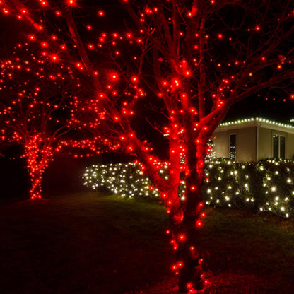 Dazzle Bright Christmas String Lights, 132FT 400 LED Connectable Green Wire 8 Modes String Lights
