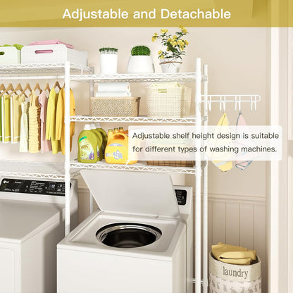 Ulif U5 Over the Washer and Dryer Storage Shelf, Laundry Room Space Saver Bathroom Storage and