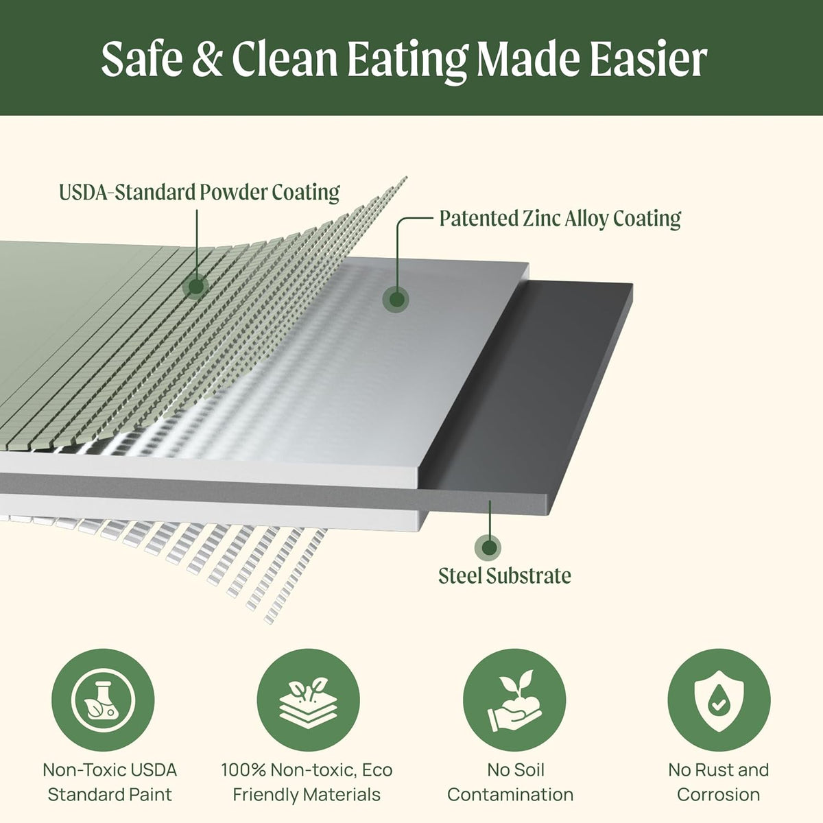 Vego garden 32" Extra Tall Raised Garden Bed Kits,10 in 1 Modular Raised Planter Box for Vegetables