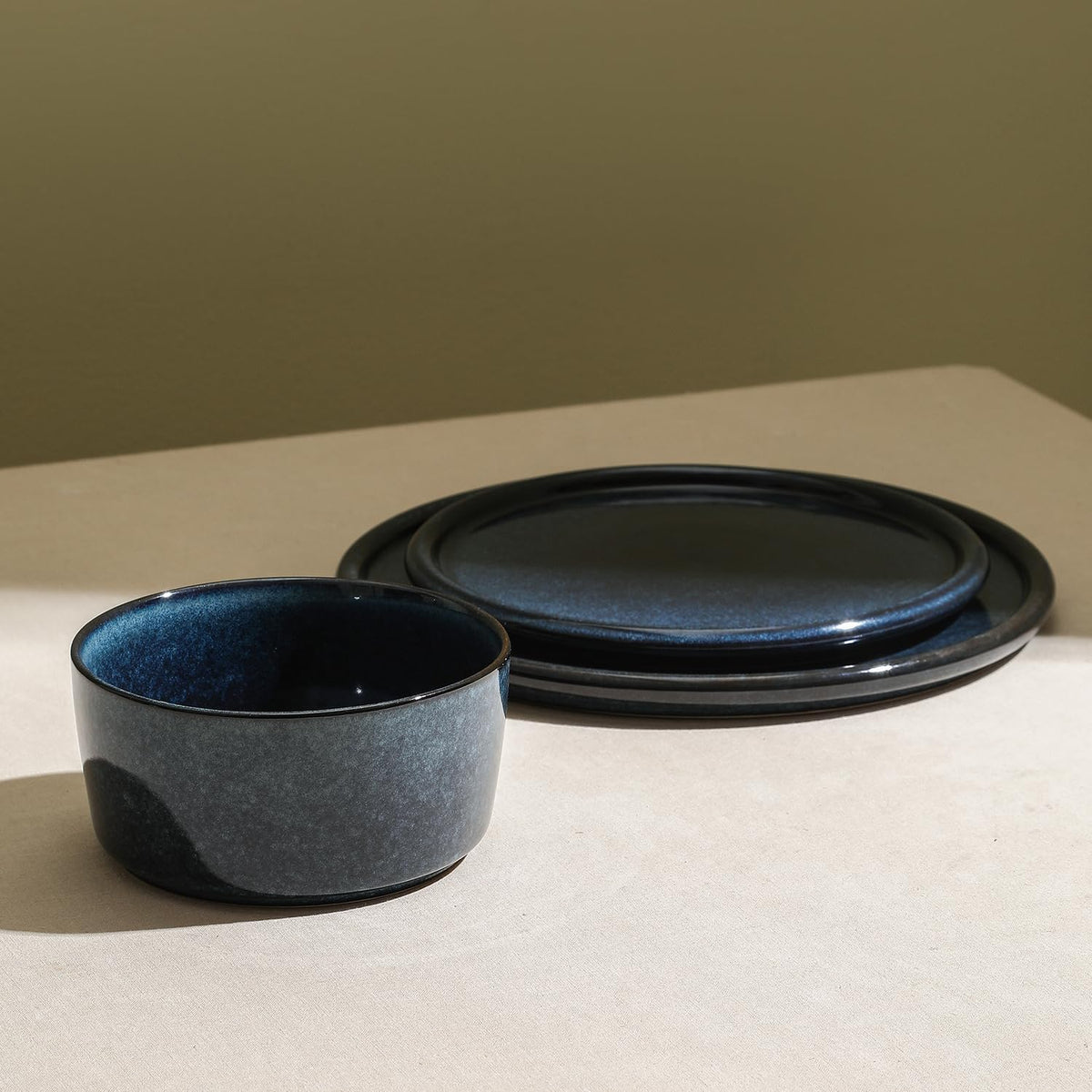Stone Lain Eden 12-Piece Dinnerware Set Stoneware, Plates and Bowls Set, Dishwasher and Microwave