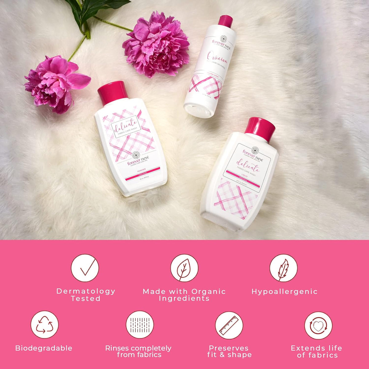 Forever New 4oz Liquid Unscented Fabric Care Wash - Natural Laundry Detergent