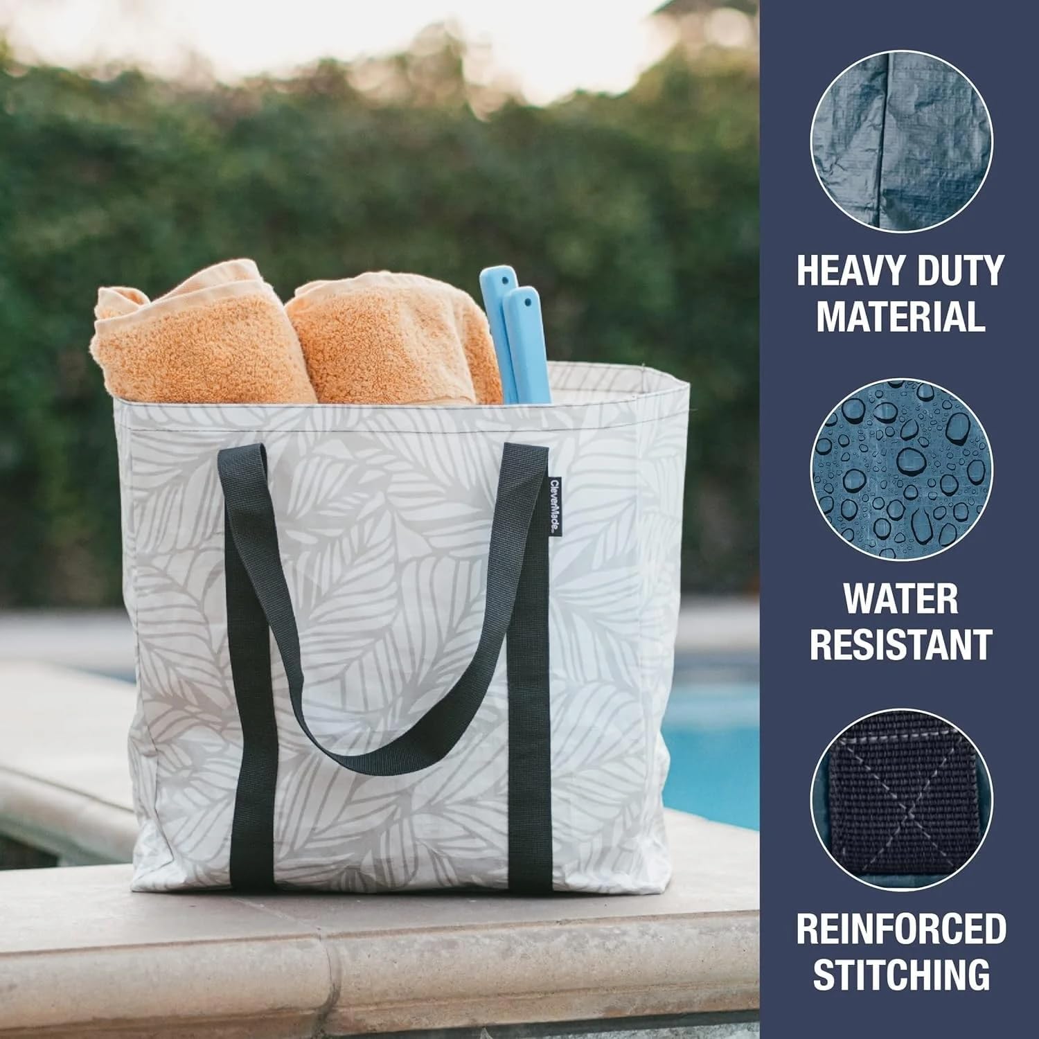 CleverMade Under Bed Storage Bag - Collapsible Storage for Shoes and Clothes Easy Use - Heavy Duty