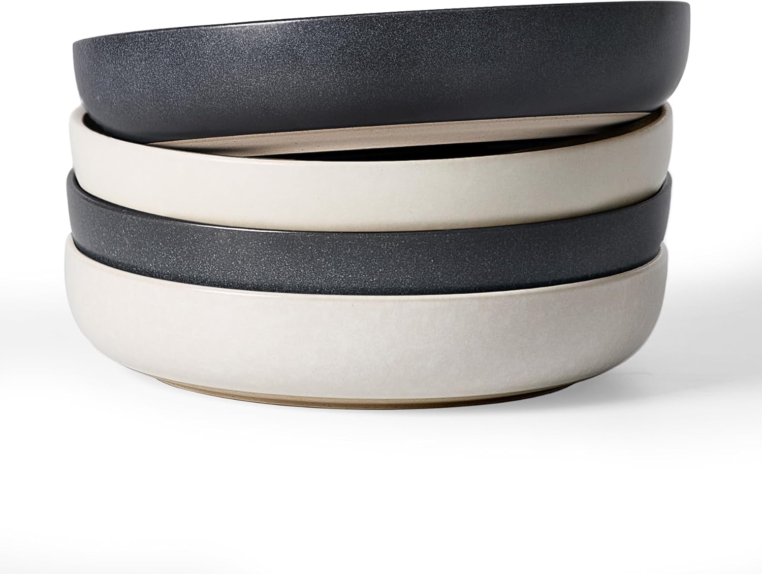famiware Milkyway 33 oz Bowl Set, Pasta Bowls Set of 4, Salad Bowls, Double Reactive Glaze, Sturdy