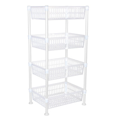 Kitchen Details 4 Tier Slim Basket Shelf Rack | Storage & Organizer | Kitchen | Bathroom | Laundry