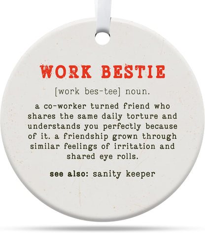 Friendship Gifts for Women, Best Friend, Funny, Work Besties, Sister, Friend Ornaments for Women