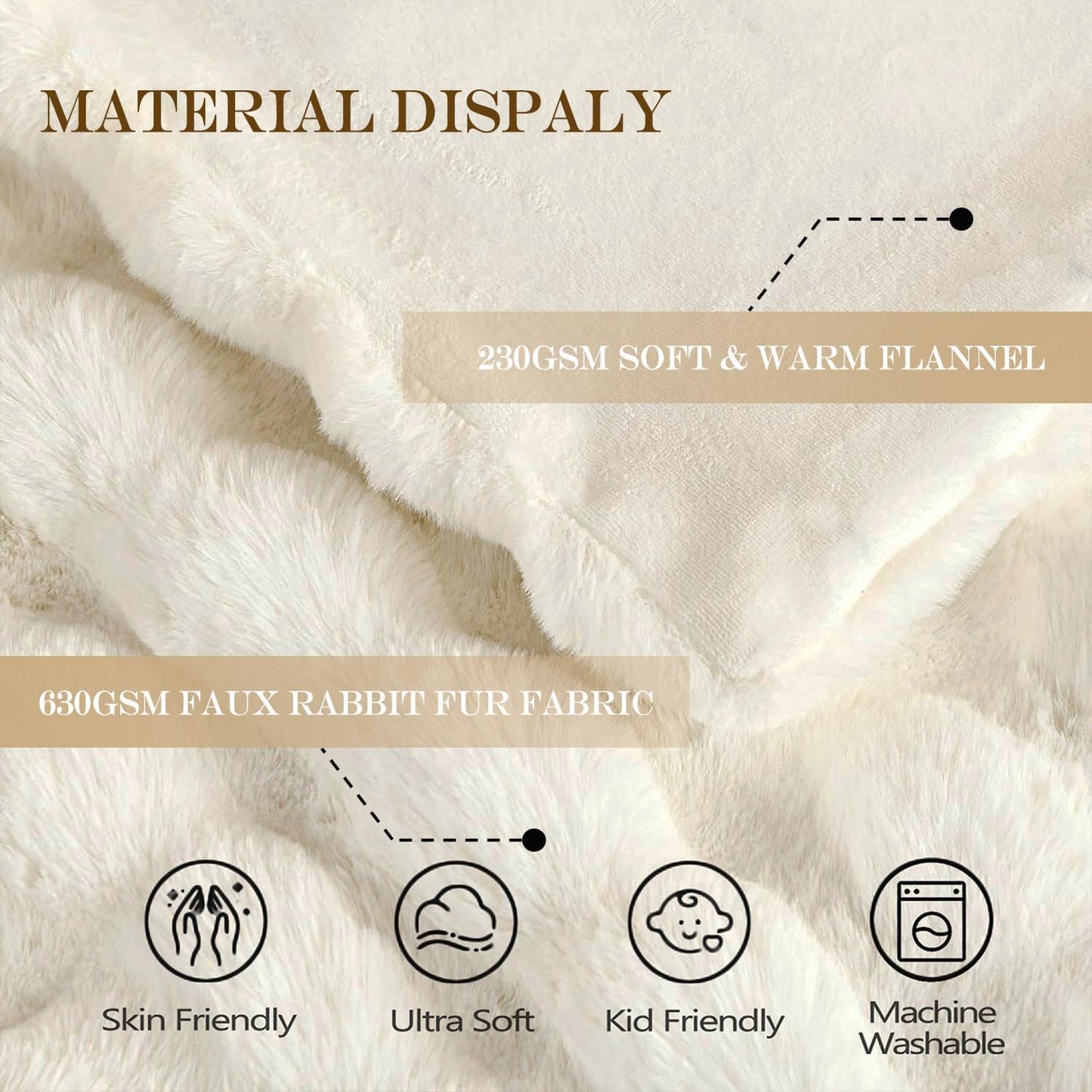 Latepis Luxury Faux Fur Throw Blanket Fuzzy for Couch Soft Thick Blanket for Bed Sofa Cute Plush