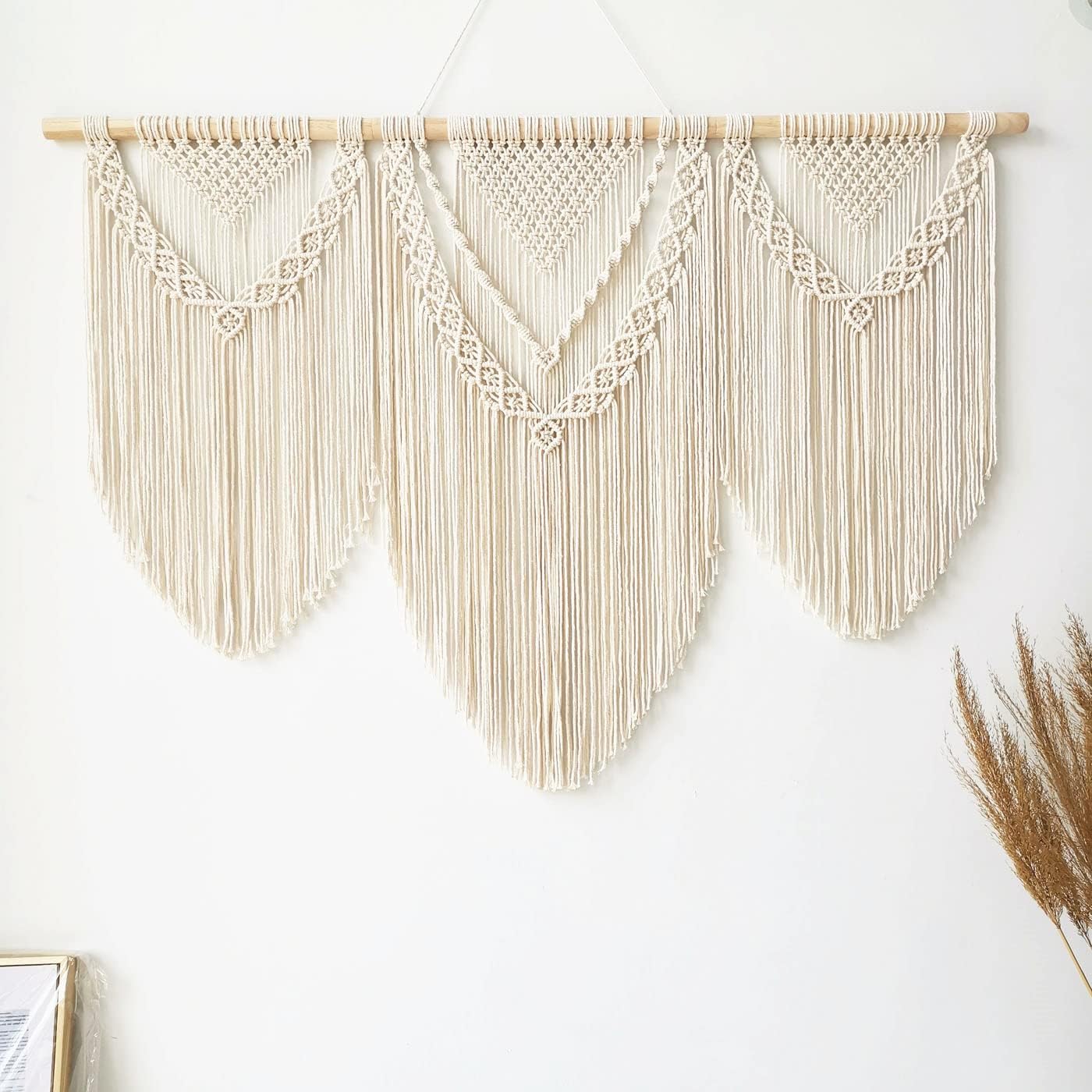 large macrame wall hanging - Boho Tapestry Macrame Wall Decor Art- Chic Bohemian Handmade Woven