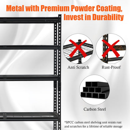 EliteEdge Heavy Duty Garage Shelving Units,5-Tier Adjustable Storage Shelf
