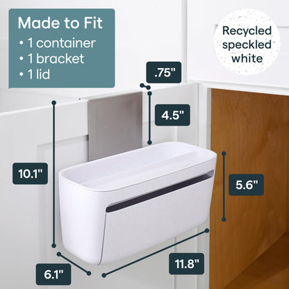 YouCopia DoorStash Dishwasher Pod Holder, Cabinet Door Storage Container
