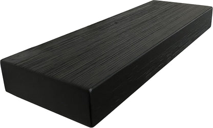 joelsantiques 24 Inch Wooden Floating Shelves for Wall - 24x6x2 in - Made of Natural Wood - Short