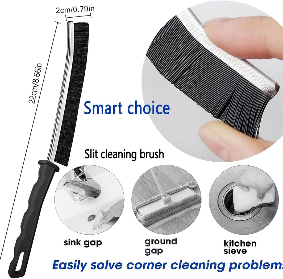 Gap Cleaning Brush, Dead Corners Multifunctional Brushes,Bathroom Crevice Gaps Cleaning Brush，Clean