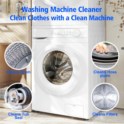 USKICH Washing Machine Cleaner Descaler 40 Pack-Deep Cleaning Tablets For HE Front Loader & Top