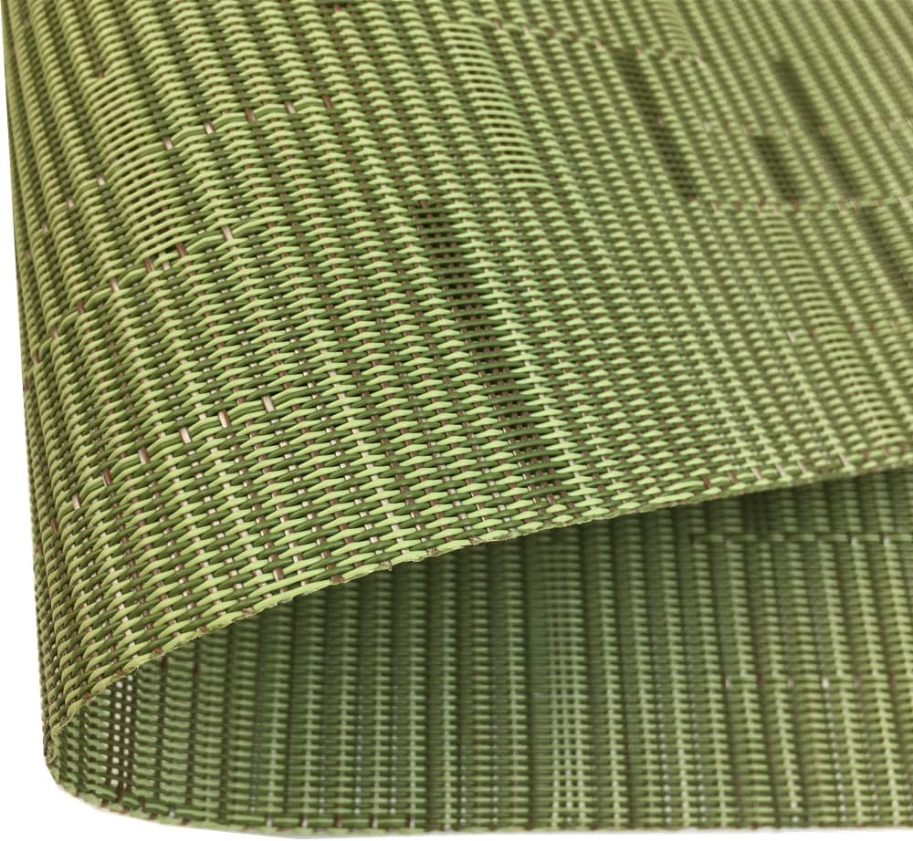 WAZAIGUR Placemats Set of 4 for Dining Table Heat-Resistant Washable Place Mats Woven Vinyl Kitchen