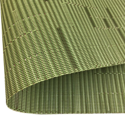 WAZAIGUR Placemats Set of 4 for Dining Table Heat-Resistant Washable Place Mats Woven Vinyl Kitchen