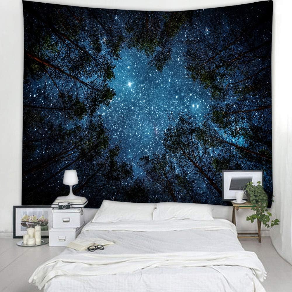 Llamazing Forest Landscape Tapestry for Living Room & Bedroom - Magic Tapestry Curtain (Looking Up