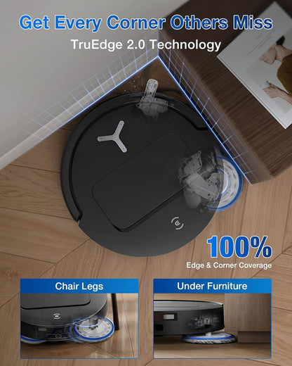 ECOVACS DEEBOT T50 Omni Robot Vacuum and Mop, 3.19” Ultra-Slim, 15,000Pa Suction, ZeroTangle 2.0
