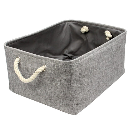 Casaphoria Storage Basket Fabric Basket with Rope Handles,Storage Containers for Bedroom Decor Book