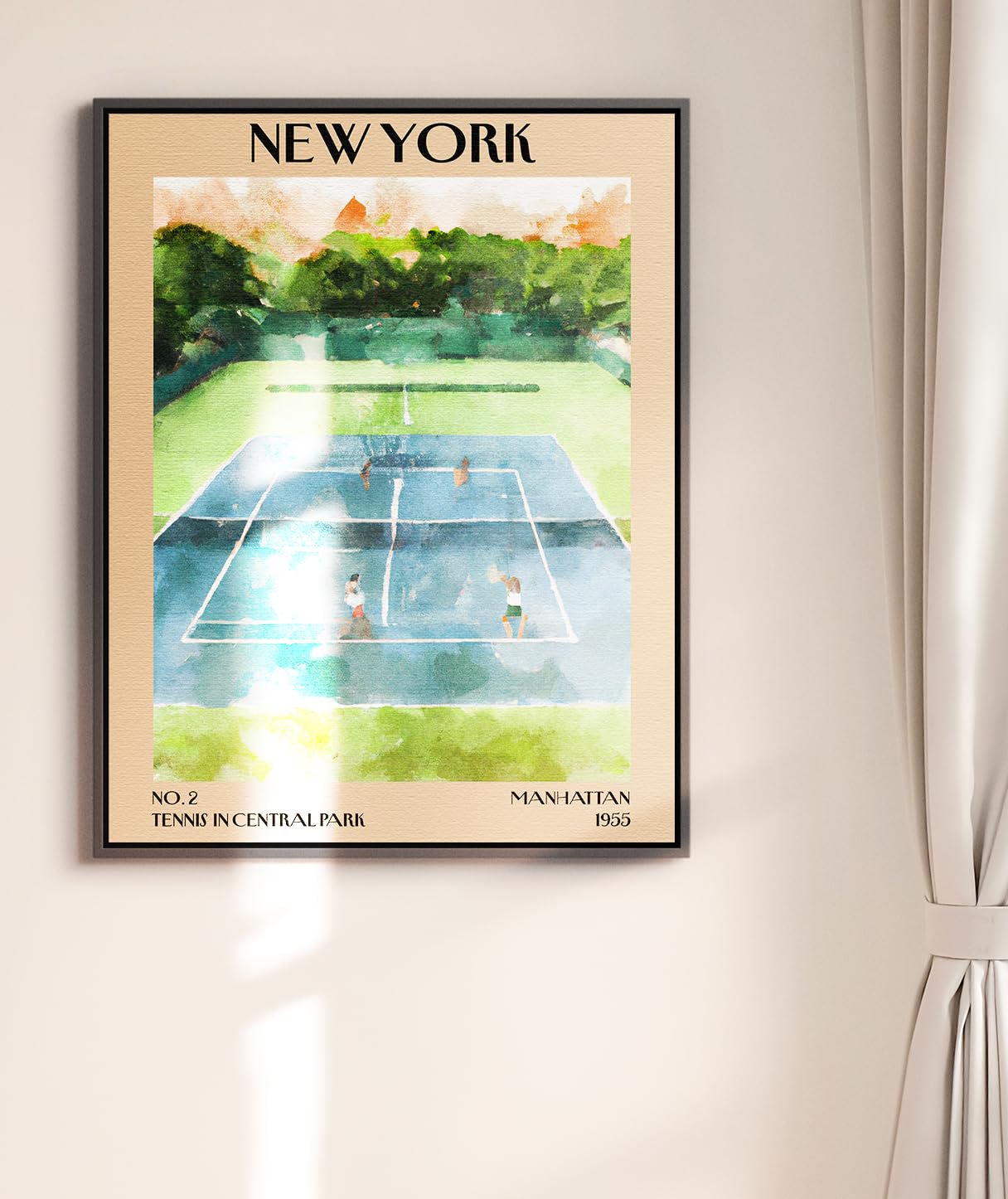 Retro Vintage New York Wall Art Print - 11x14 Unframed Poster - New York City Souvenirs, Cute