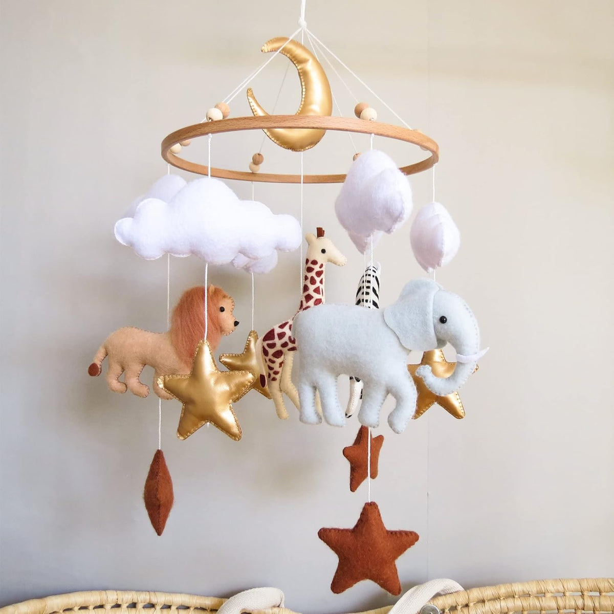 Safari Mobile for Crib Safari Baby Crib Mobile for Boys Girls Animal Baby Mobile for Crib Nursery