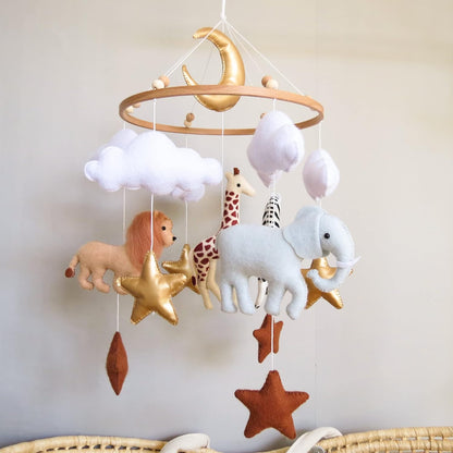 Safari Mobile for Crib Safari Baby Crib Mobile for Boys Girls Animal Baby Mobile for Crib Nursery