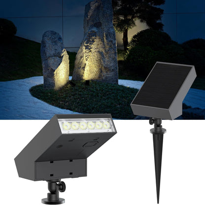 Solar Landscape Lights Outdoor, 3000K Dimmable Solar Pathway Lights, 500LM Solars Spot Light IP65