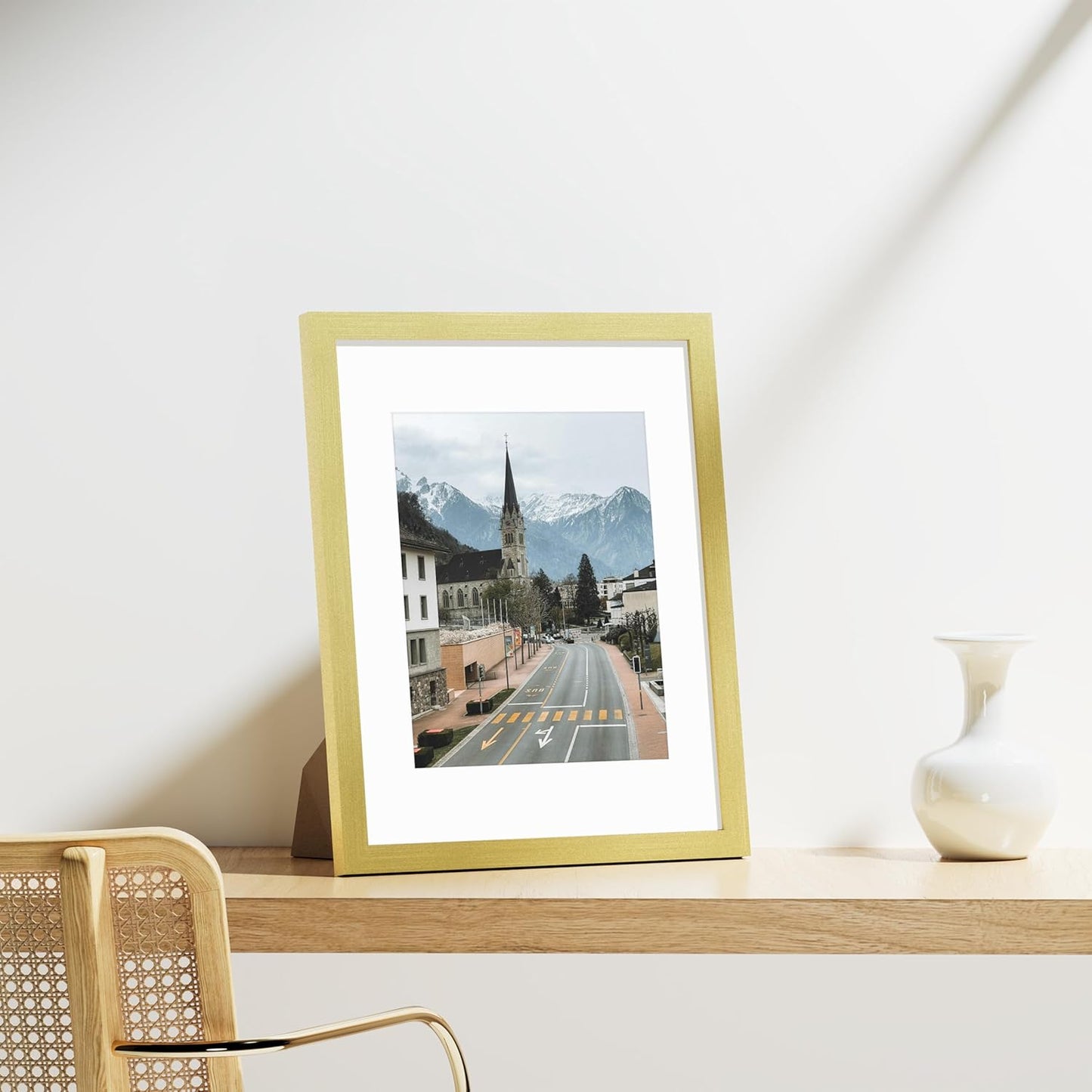 Vittanly 11x14 Picture Frames Set of 9, Shatter Resistant Plexiglass, Display 8x10 Pictures with