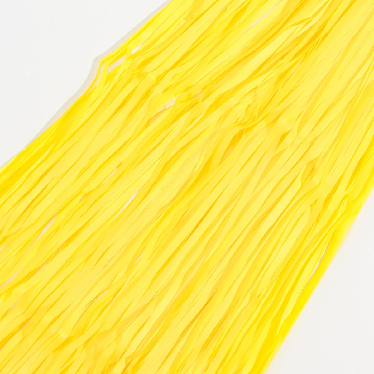 Yellow Streamers Party Backdrop - GREATRIL Foil Fringe for Pineapple/Lemon/Truck/Race Birthdays