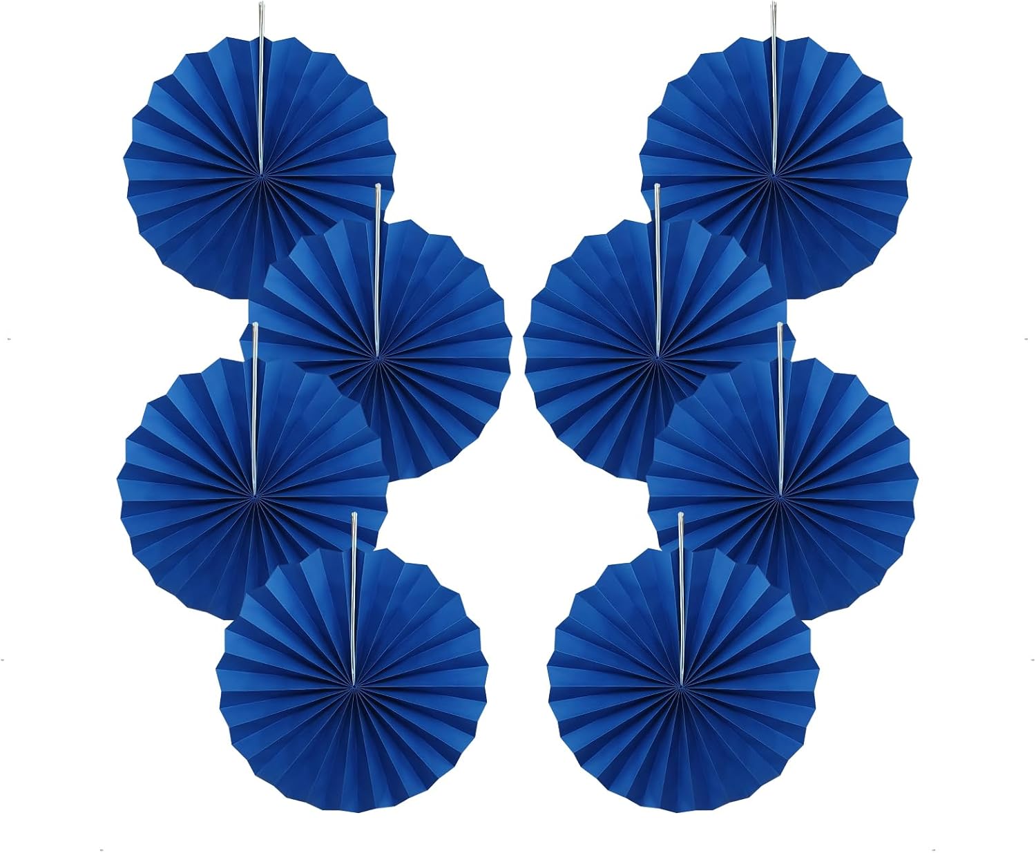 Blue Birthday Decorations,DIY Blue Paper Fans Hanging Decoration ,Party Decorations for Adults