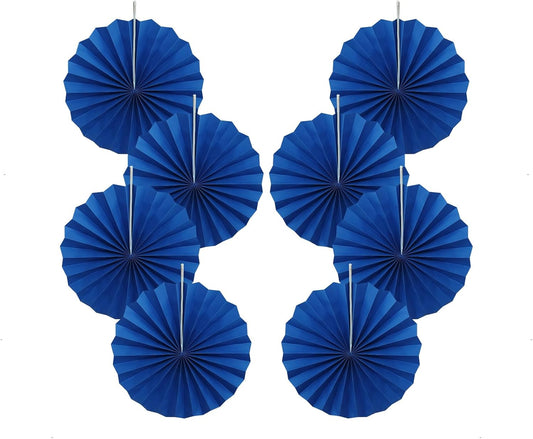 Blue Birthday Decorations,DIY Blue Paper Fans Hanging Decoration ,Party Decorations for Adults