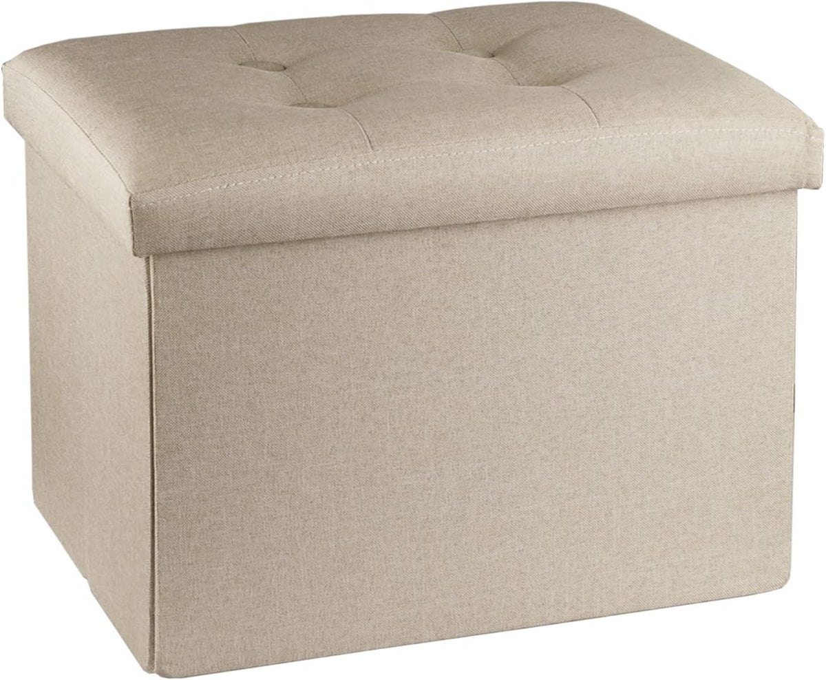 ALASDO Storage Ottoman Footrest Stool Small Ottoman with Storage Foldable Ottoman Foot Rest
