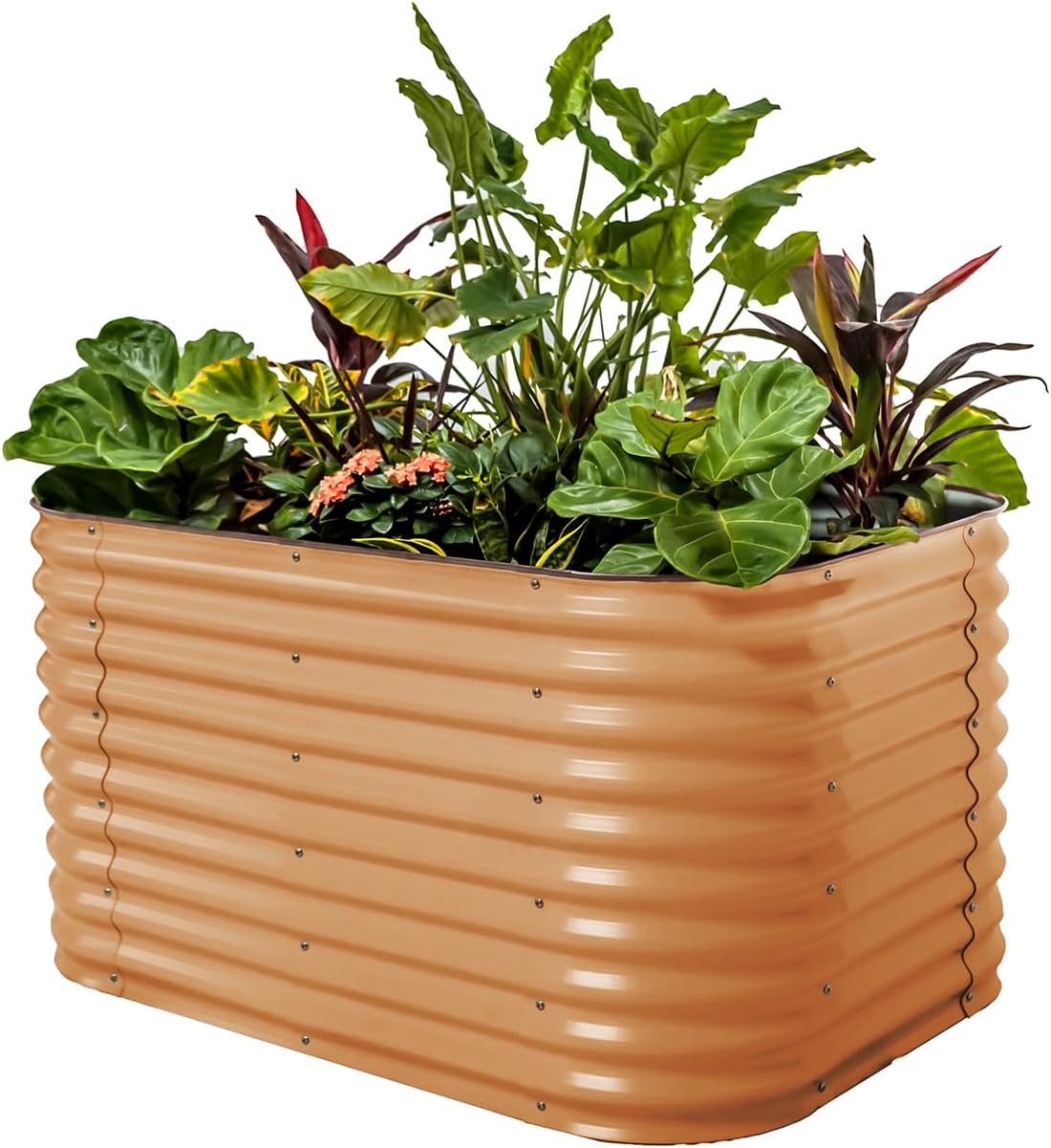 Vego garden 32" Extra Tall Raised Garden Bed Kits, 6 in 1 Modular Raised Planter Box for Vegetables