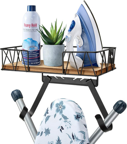 TJ.MOREE Ironing Board Holder Wall Mount - Laundry Room Iron and Ironing Board Hanger Laundry Room