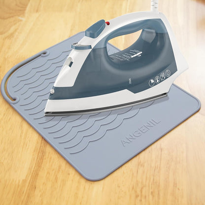 ANGENIL Silicone Heat Mat for Hair Tools - Flat Iron and Curling Iron Pad, Heat-Resistant Travel