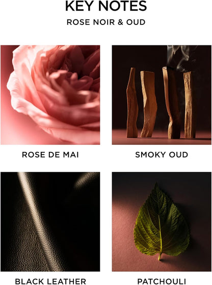 NEST New York Scented Classic Candle, Rose Noir & Oud - 8.1 oz - Up to 60-Hour Burn Time - Reusable